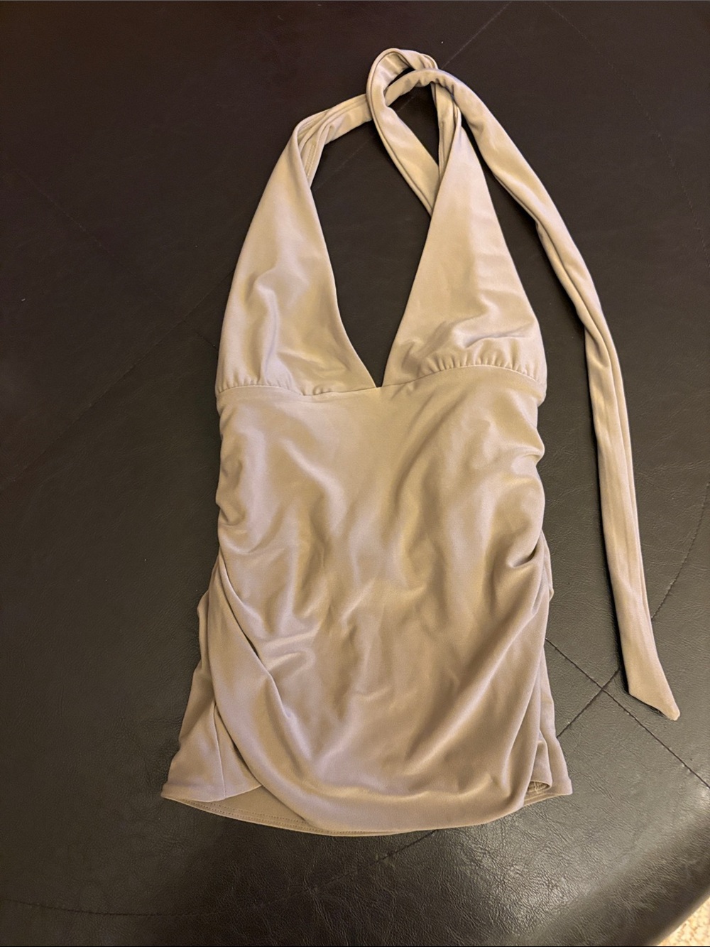 Aritzia Halter Tank Top in Light Taupe